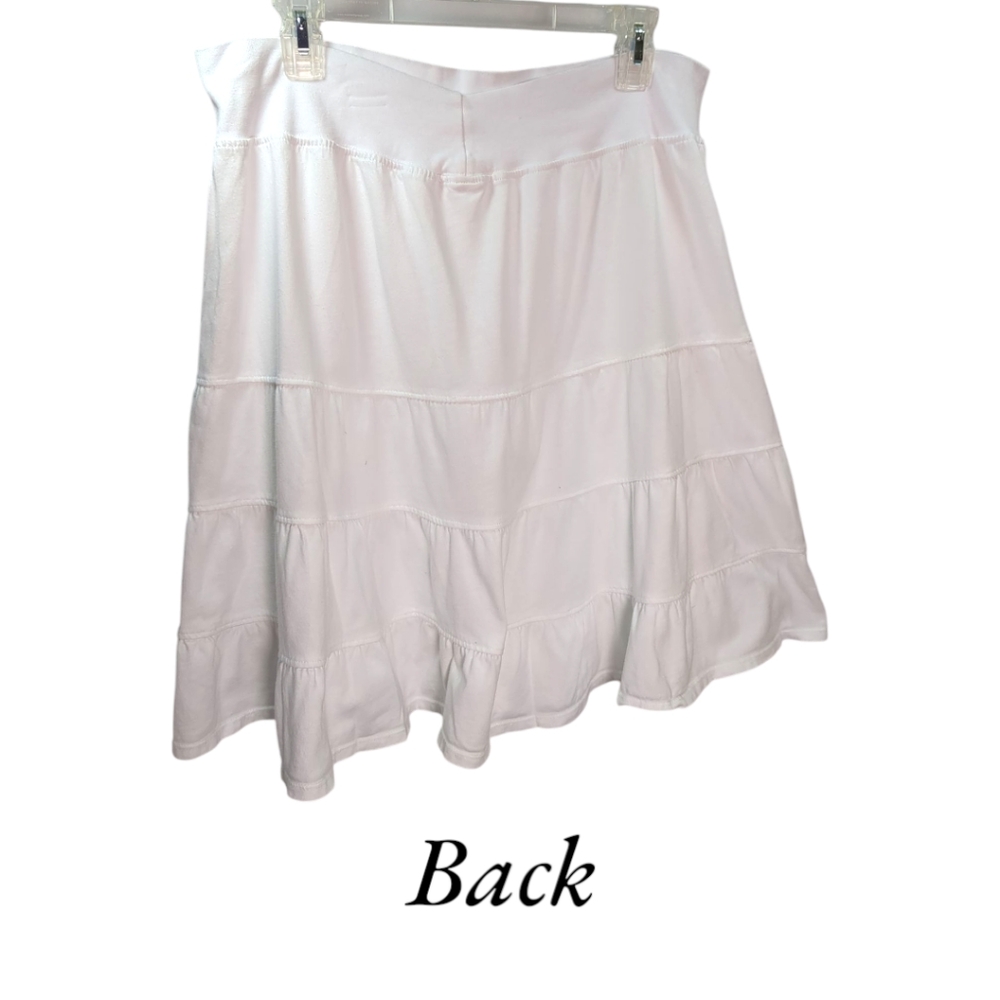 Fresh Produce White 100% Cotton Tiered Ruffle Skirt XXL - Picture 5 of 10